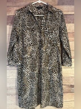 1. State Leopard Print Dress in Brown and Cream